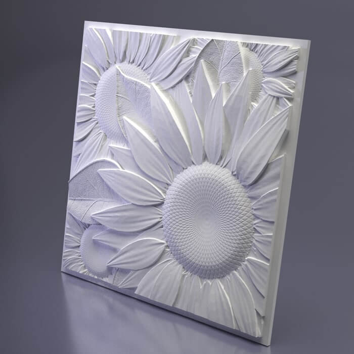 3D гипсовая панель Sunflower