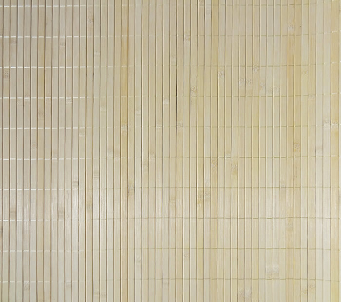 Бамбуковое полотно с нитью ламель 12мм, натур. шир. 0,9м
