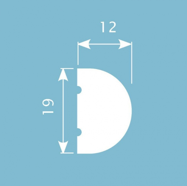Молдинг для стены Cosca МХ 012, 19х12