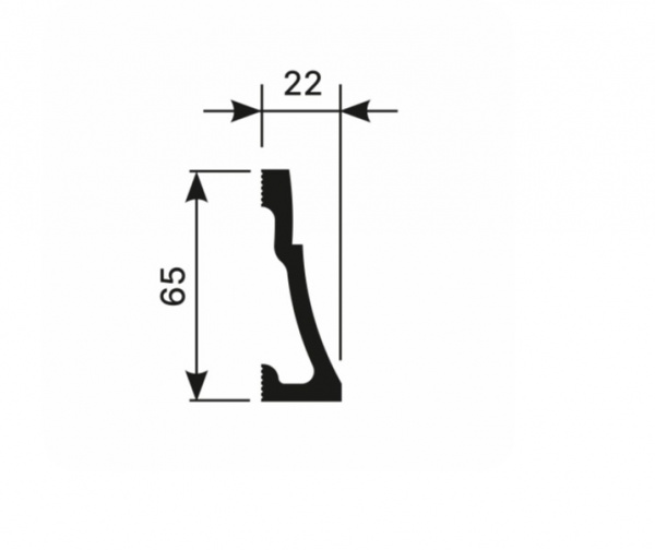 Молдинг для стены Cosca МХ 050, 65х22