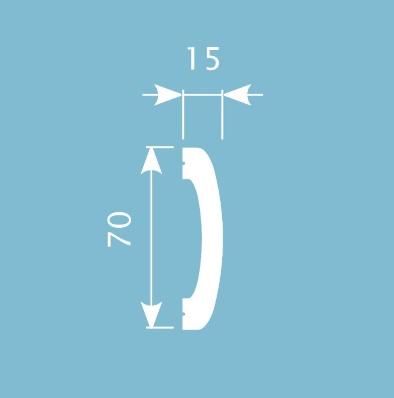 Молдинг для стены Cosca МХ 005, 70х15